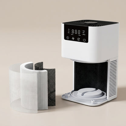 PurePaw three-layer filter: pre-filter, HEPA and activated carbon