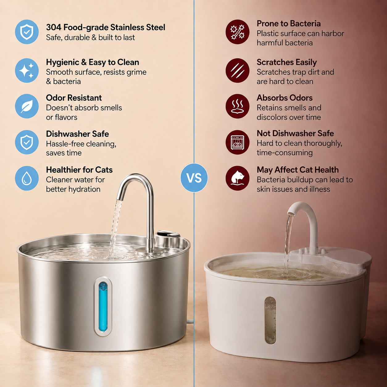 PureSpring fountain key benefits