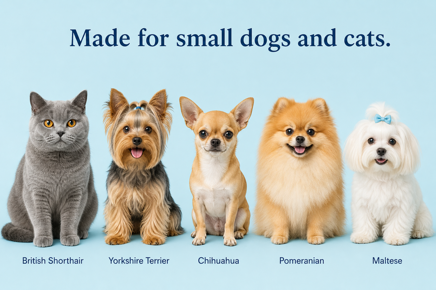 Made for small dogs and cats
