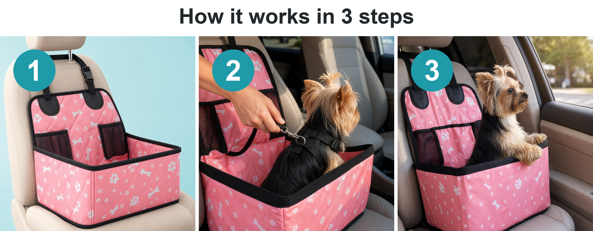How CalmRide works in 3 steps