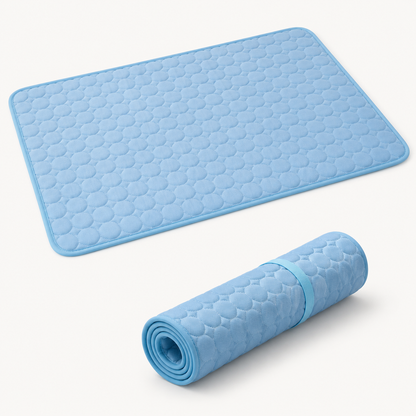ChillPad cooling mat rolled and flat