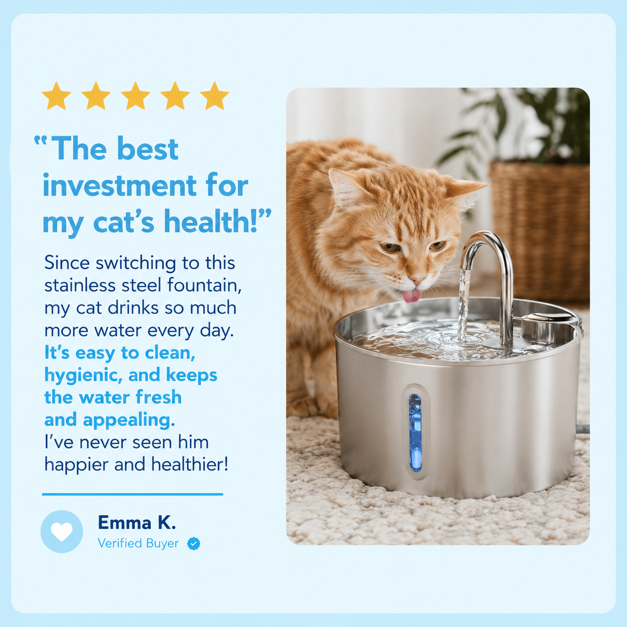 PureSpring fountain customer review