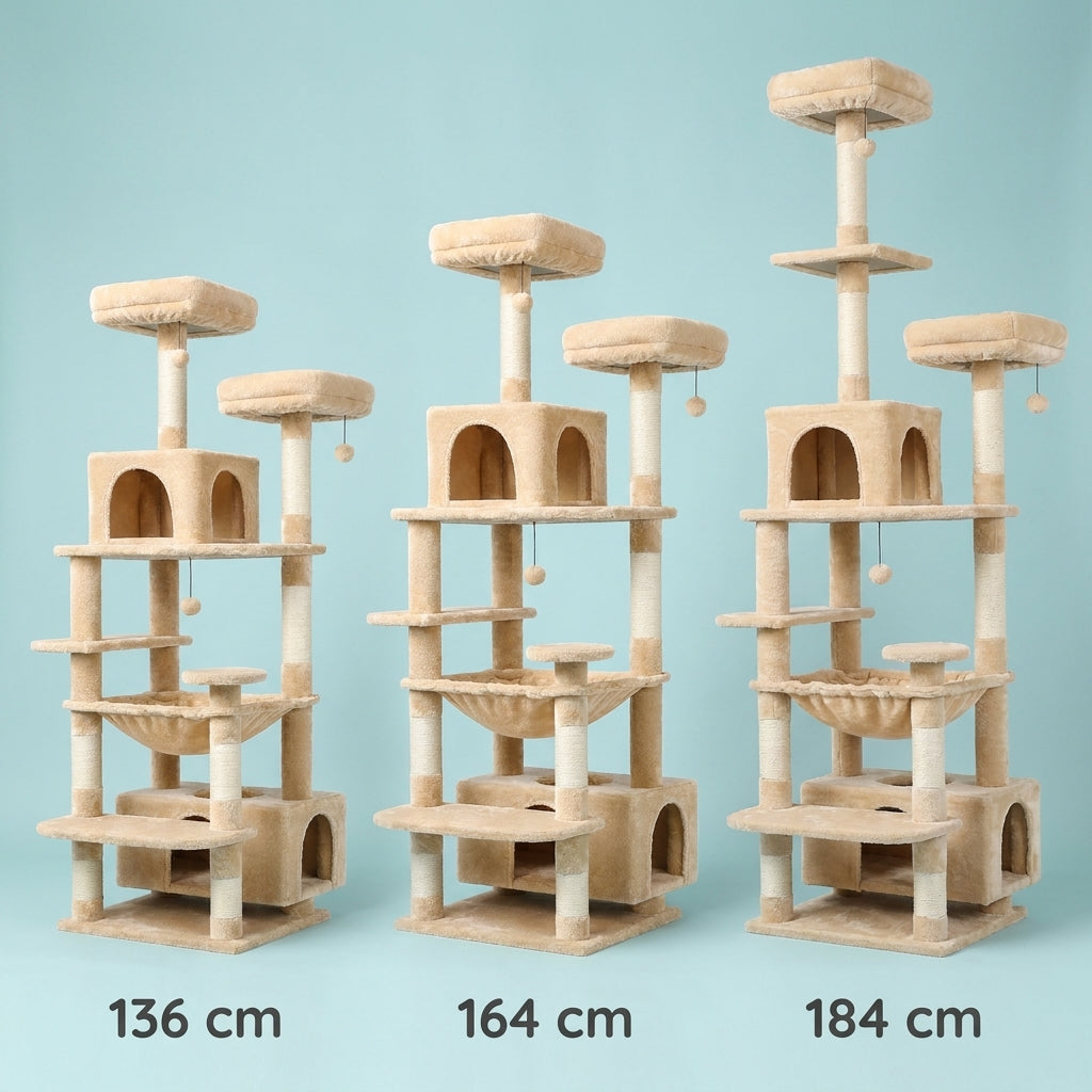 CloudClimb size comparison 136 164 184 cm