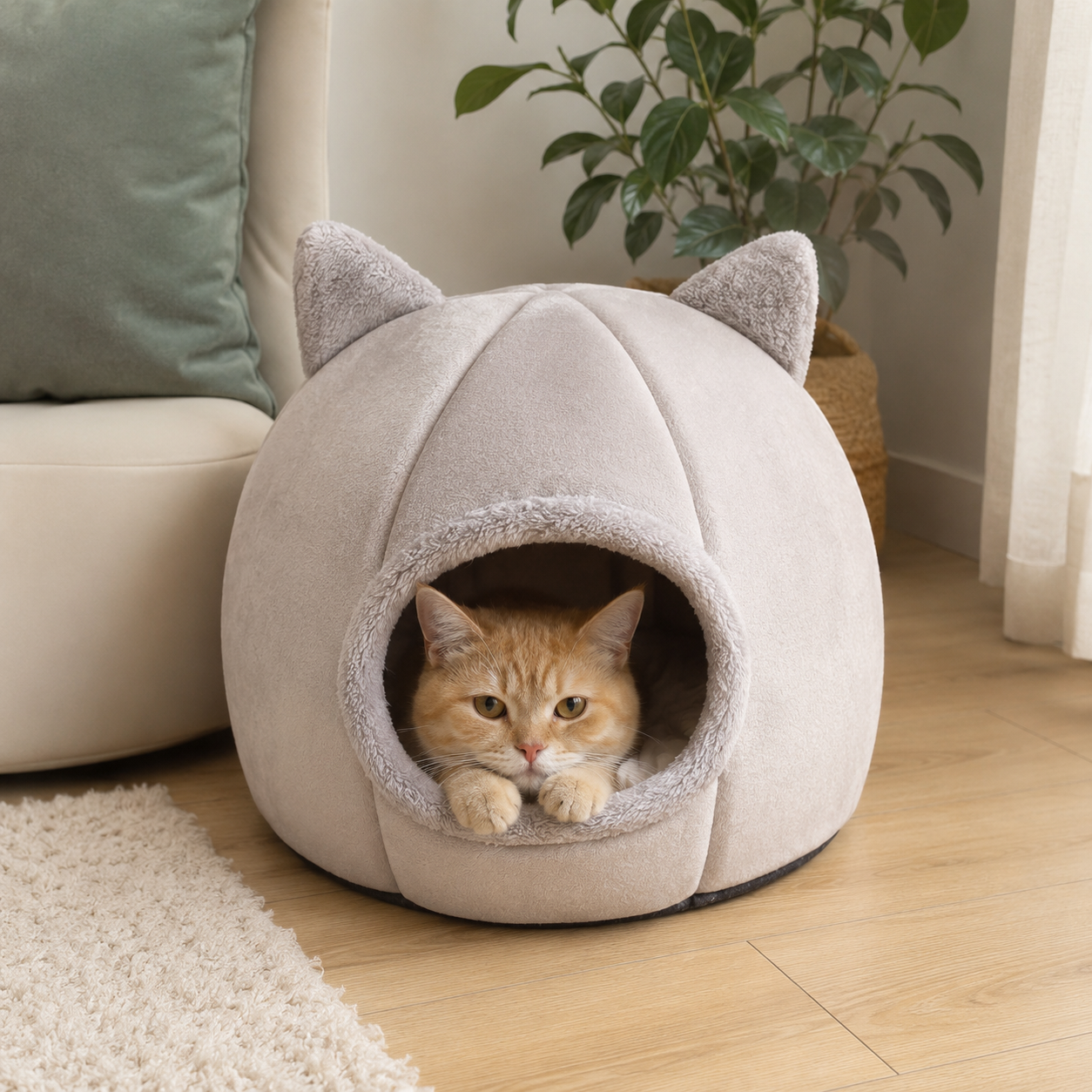 cozycave usecase-grey-cat